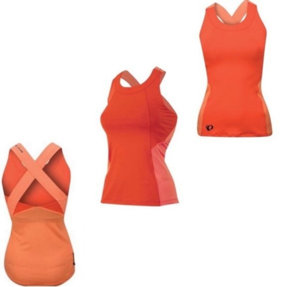 :::::::::SOLD::::::Pearl Izumi Journey Mandarin Red Crossback Tank